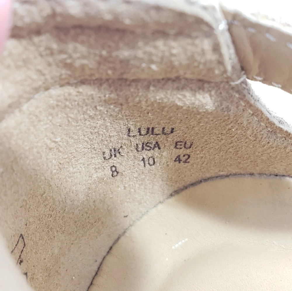 Hotter Comfort Concept Lulu Mary Jane Shoes Size 10 Cream Beige Casual Comfy - Picture 8 of 10
